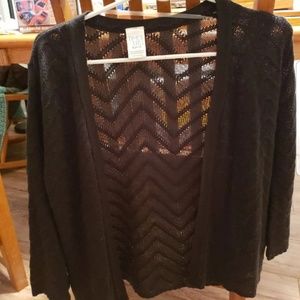 Black cardigan